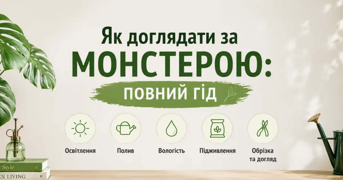 Як доглядати за монстерою: повний гід